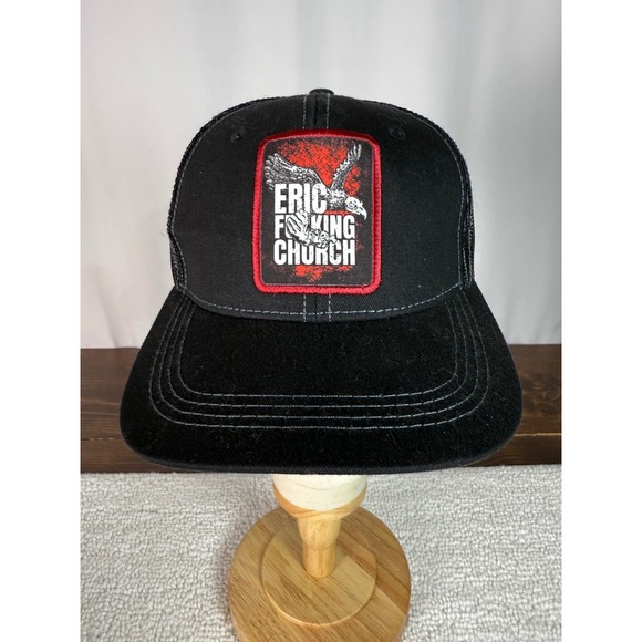 Eric Church Hat Official Product Black Trucker Snapback Cap Concert hat - Picture 1 of 9